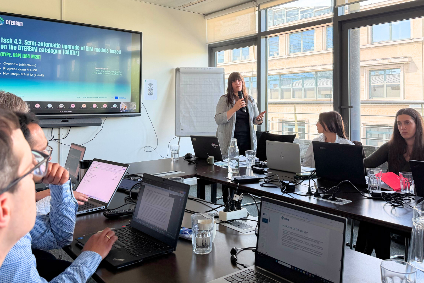 The DTERBIM team at its first periodic meeting in Brussels