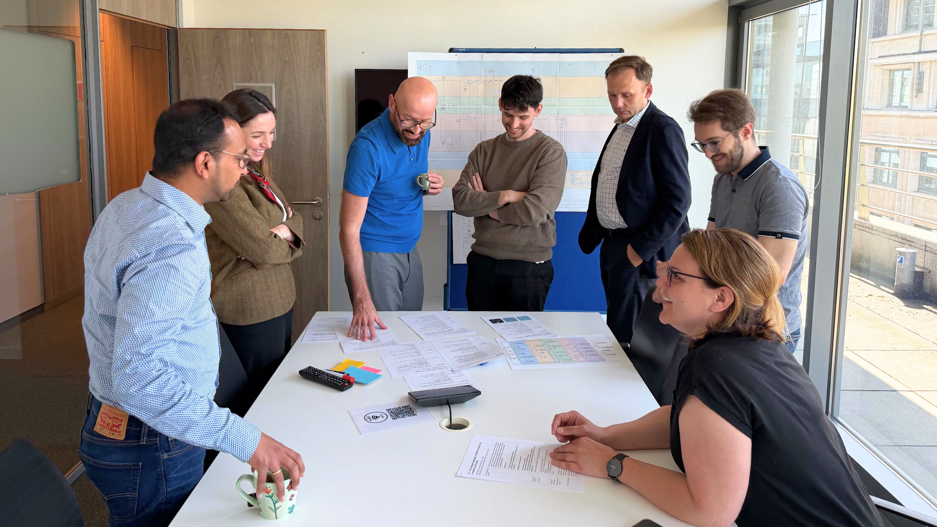 The DTERBIM team at the 'Workflow for circular energy renovation supported by participatory approaches' workshop in Brussels.