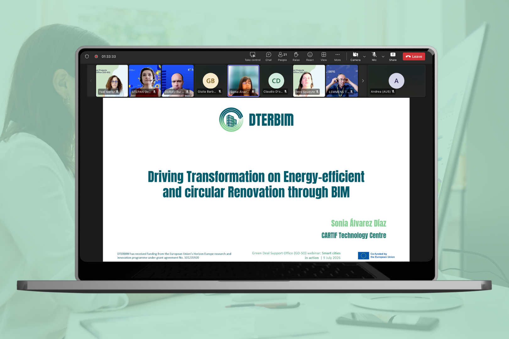 DTERBIM joins Green Deal webinar on Digital Twins, AI, and urban climate resilience