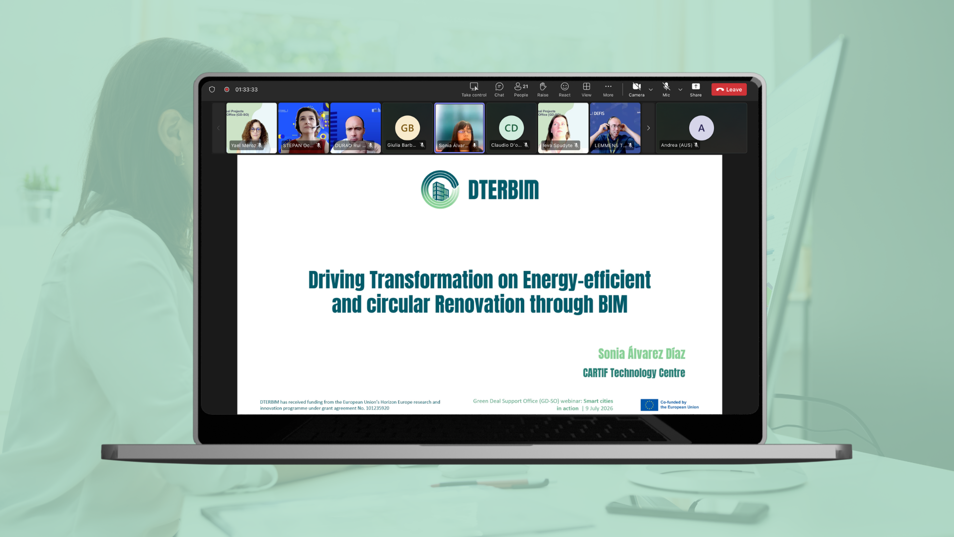 DTERBIM joins Green Deal webinar on Digital Twins, AI, and urban climate resilience